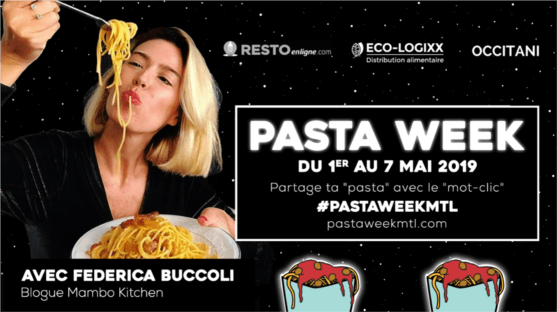 The Pasta Week from May 1st to 7th, 2019