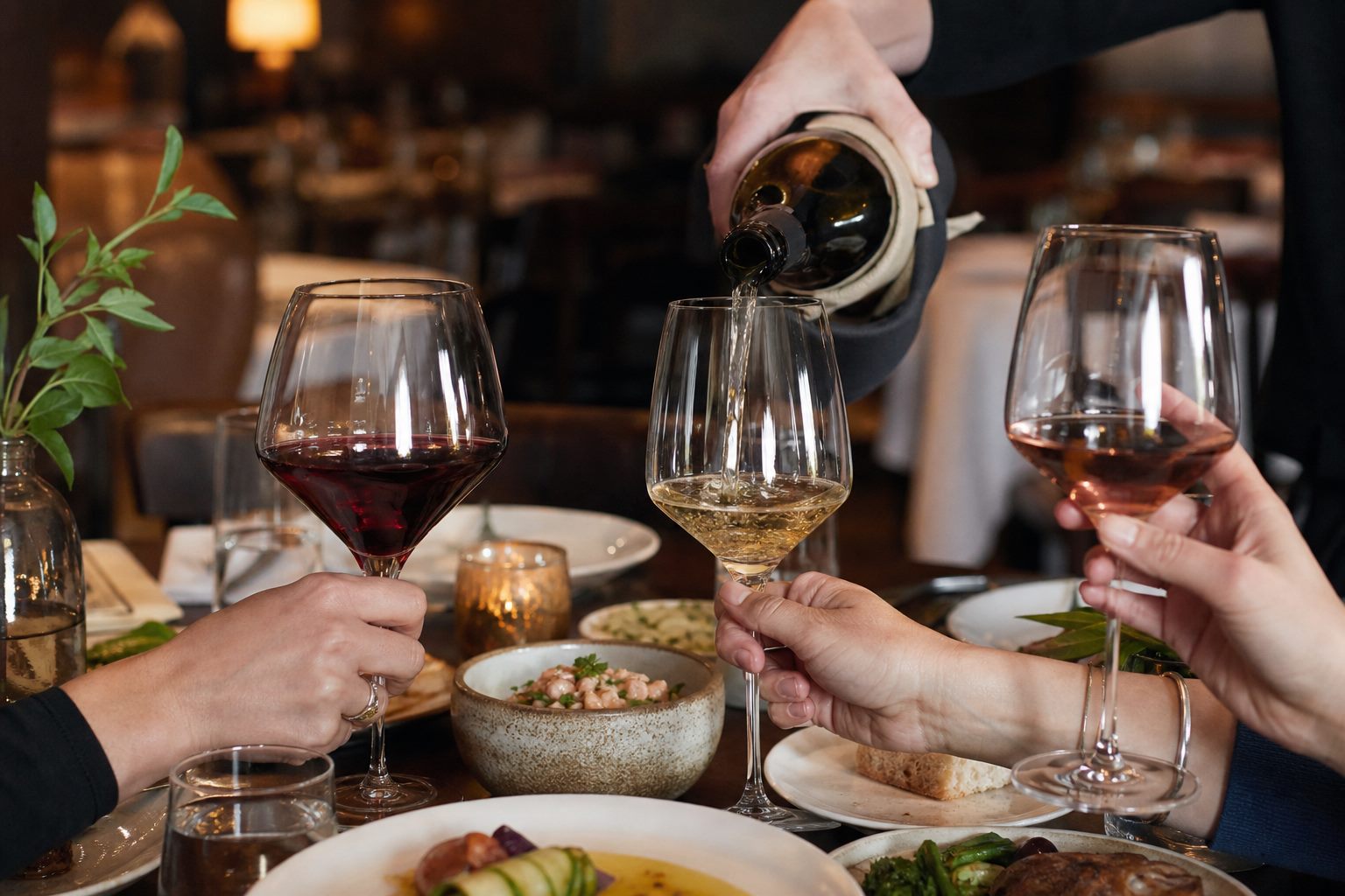 Table dressée dans un restaurant québécois