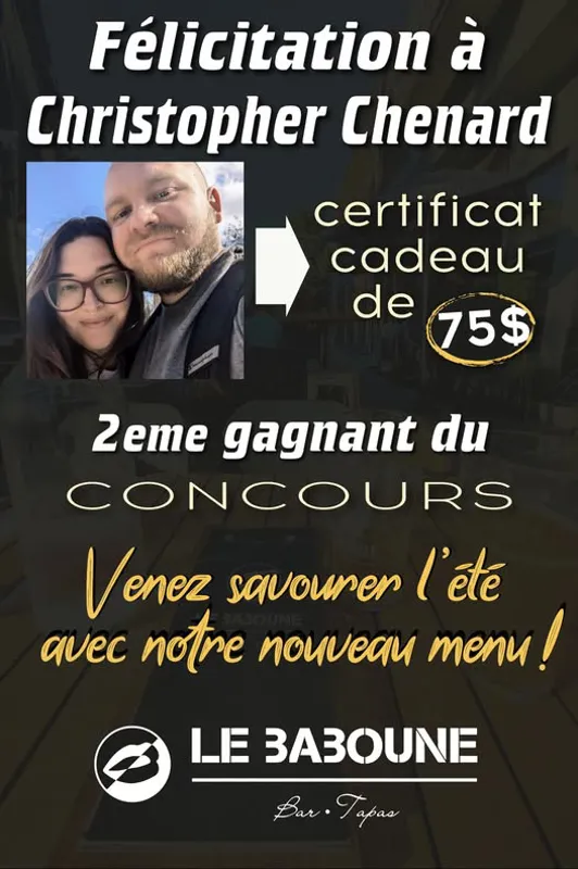 Image contest Le Baboune Bar Tapas