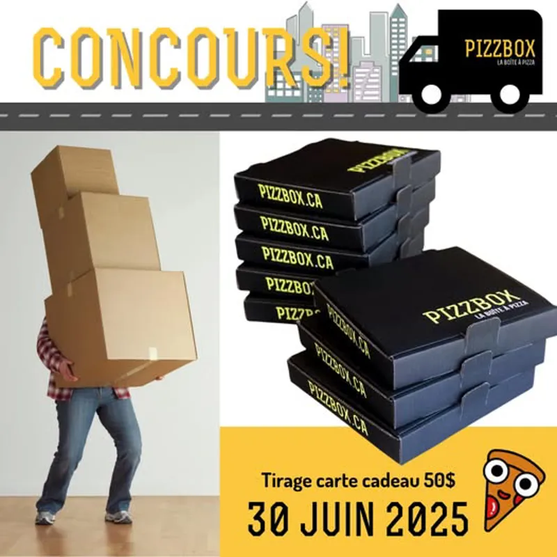 Image contest PizzBox La Boîte à Pizza St-Élie-RockForest
