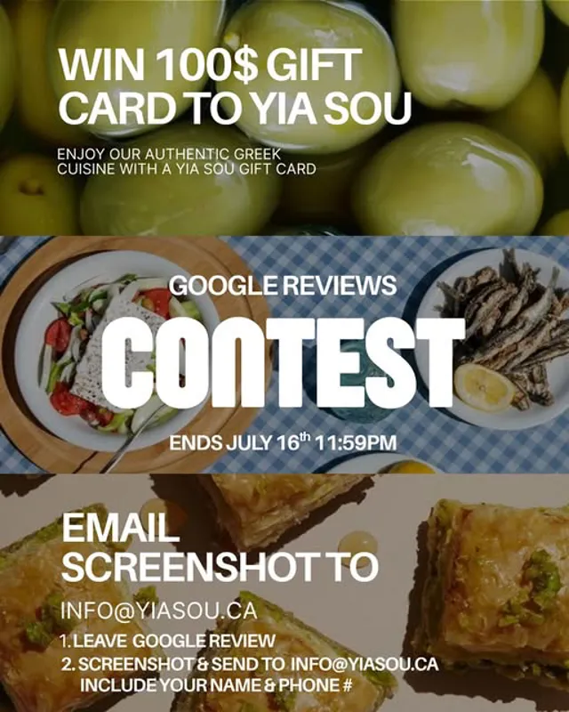 Image concours Yia Sou Greek Grill