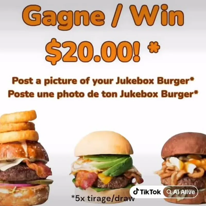 Image concours Jukebox Burgers - Dollard-Des-Ormeaux
