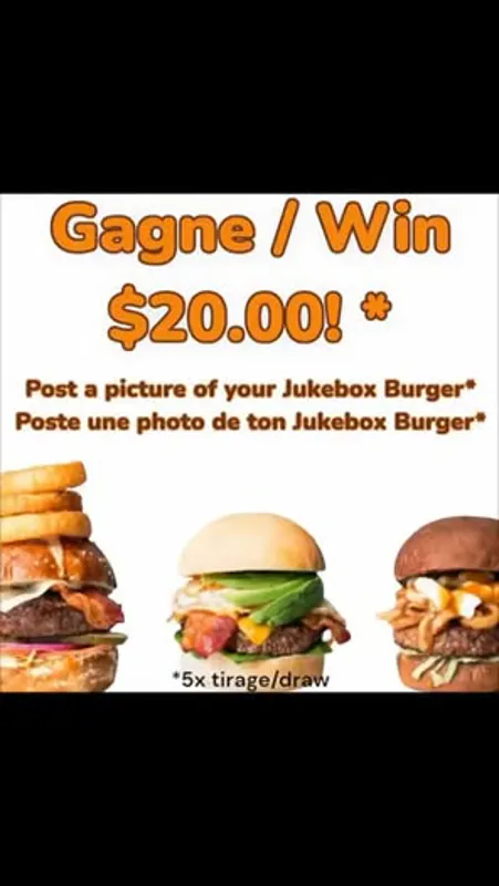 Image concours Jukebox Burgers - Dollard-Des-Ormeaux