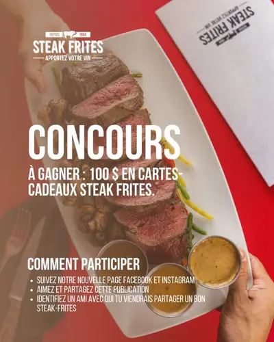 Image contest Steak frites St-Paul