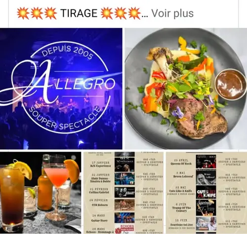 Image contest Allegro | Restaurant Déjeuner, Dîner & Souper-Spectacle