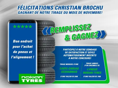 Image concours Desharnais Pneus et Mécanique - Point S - NAPA Autopro