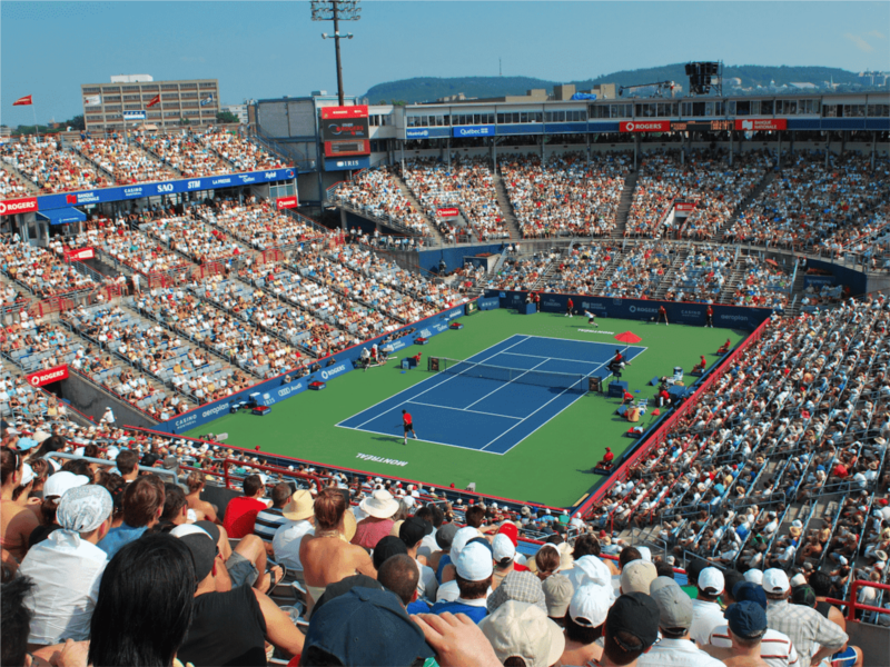 What are the best restaurants near the National Bank Tennis Open in Montreal?