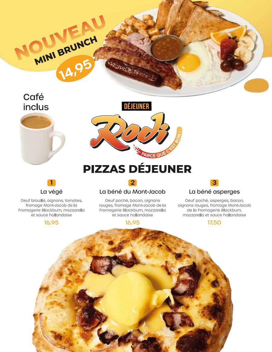 Pizza Rodi Breakfast Menu