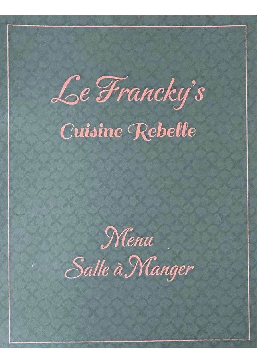 Le Francky's Dining Room Menu
