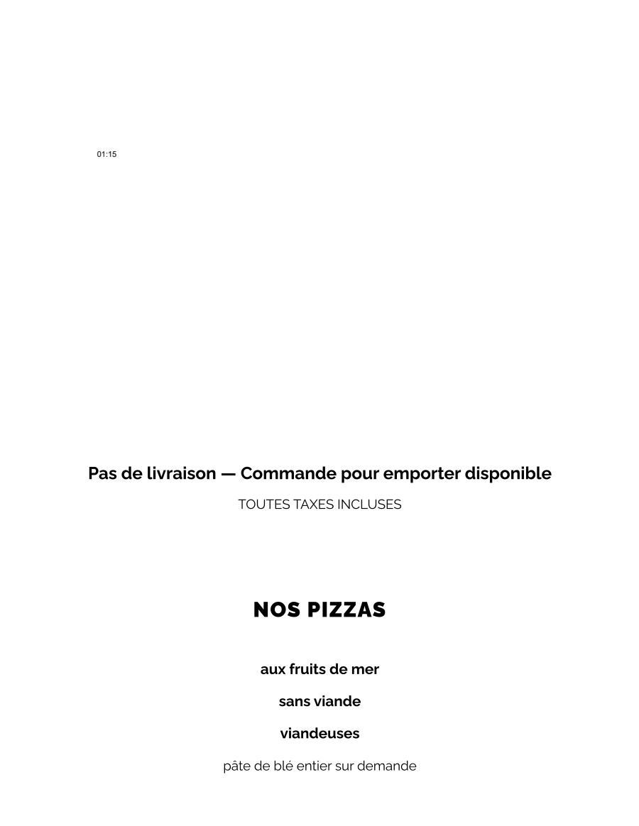 Pizzeria Dei Compari Menu