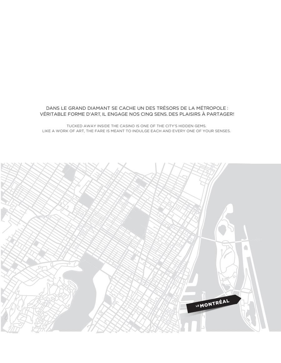 Restaurant Le Montréal (Montréal Casino) Menu