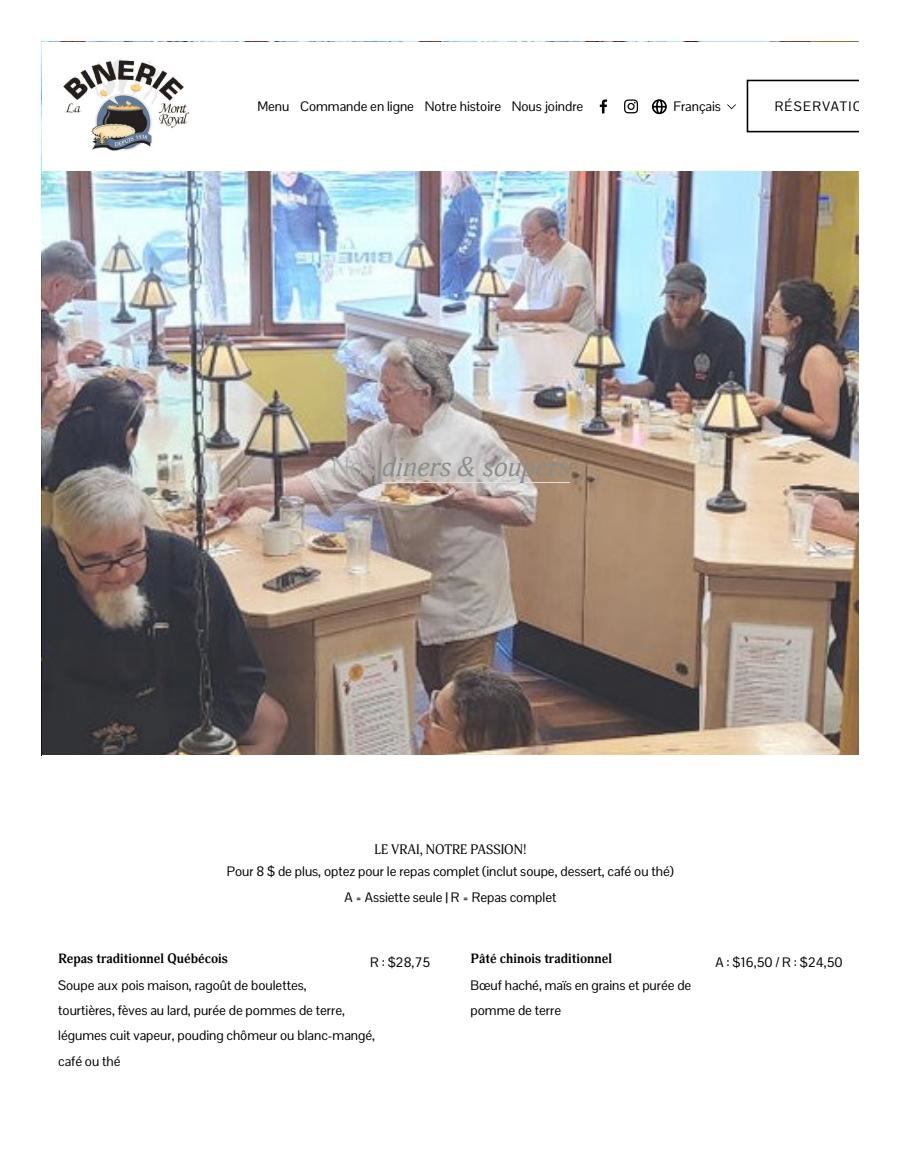 Binerie Mont Royal Lunch Dinner Binerie Mont Royal