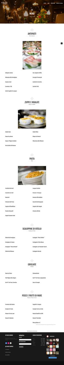 Restaurant Le Pirate De Laval Menu