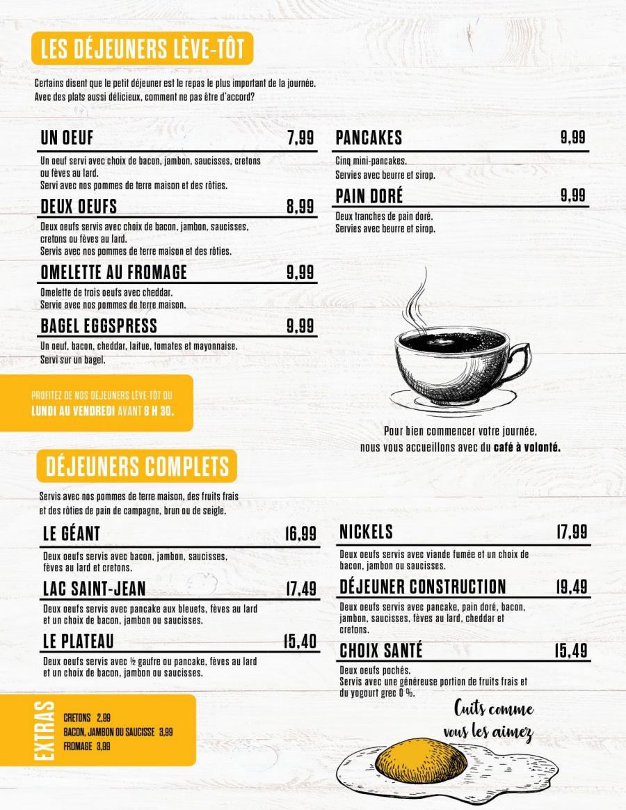 Nickels Deli Lunch Menu