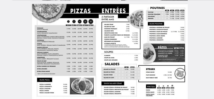 Menu de Restaurant Charles