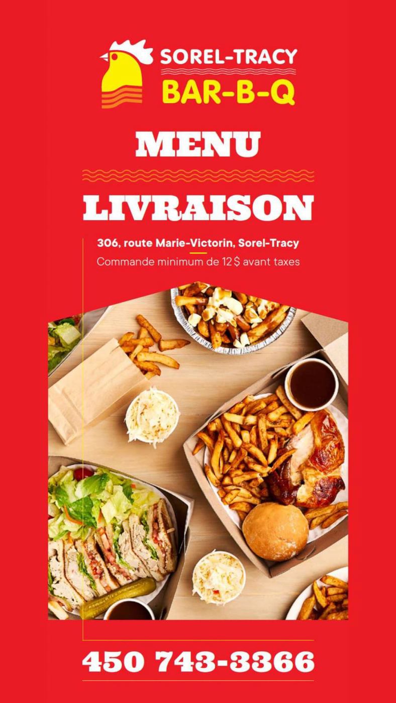 Sorel-Tracy BBQ Delivery menu
