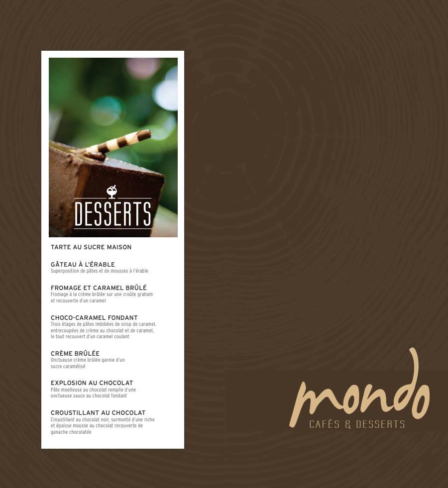 Coffees Menu
