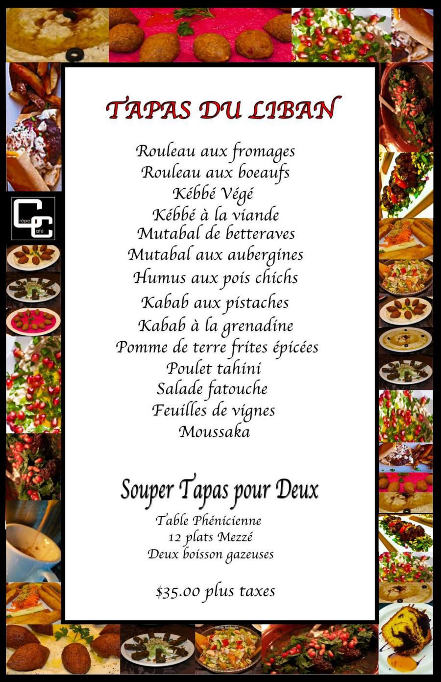 Tapas Menu
