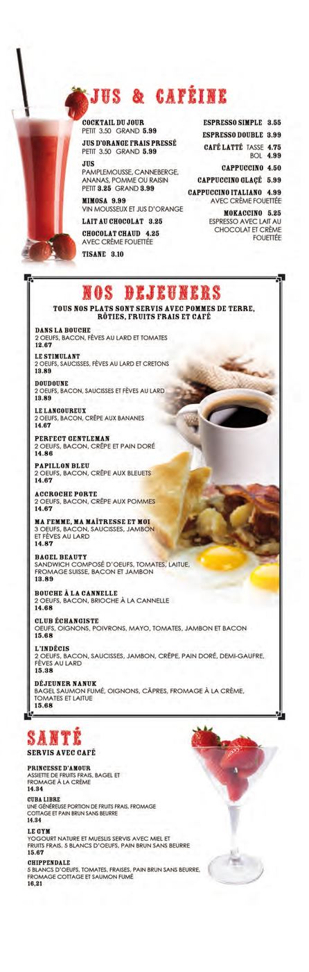 Breakfast Menu