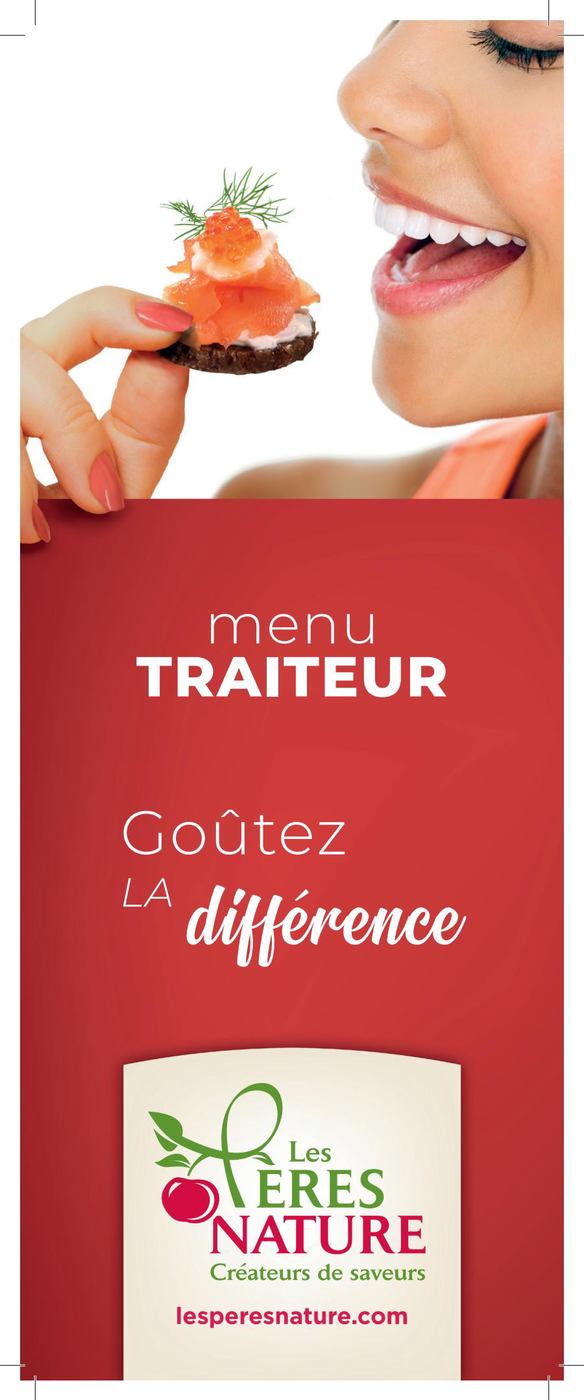 Menu traiteur