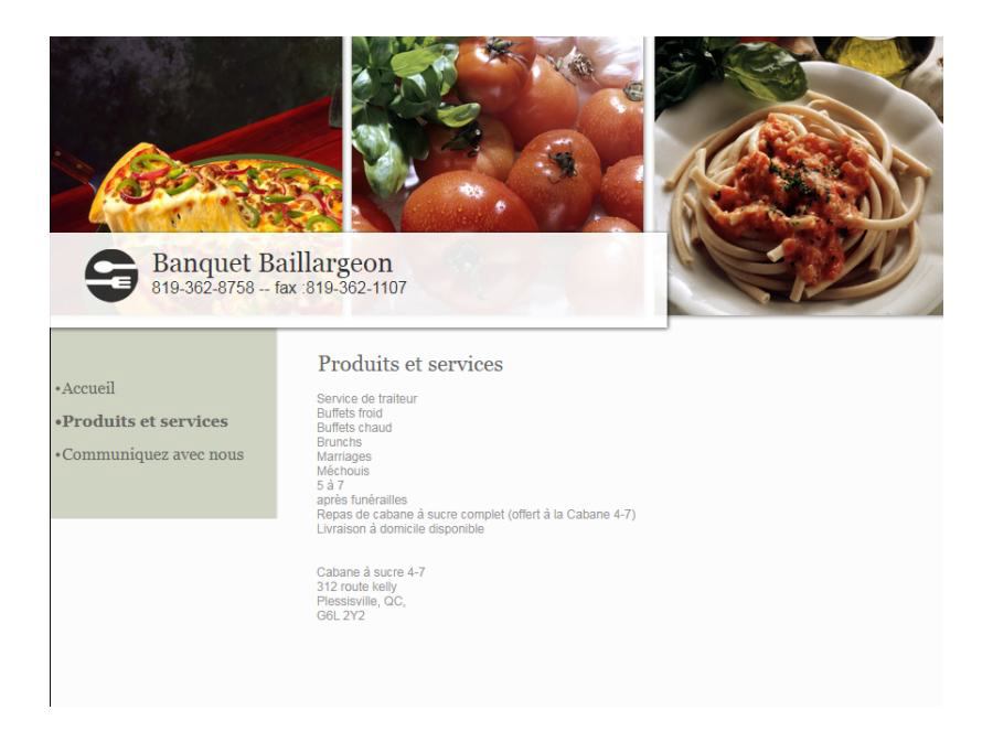 Produits et services