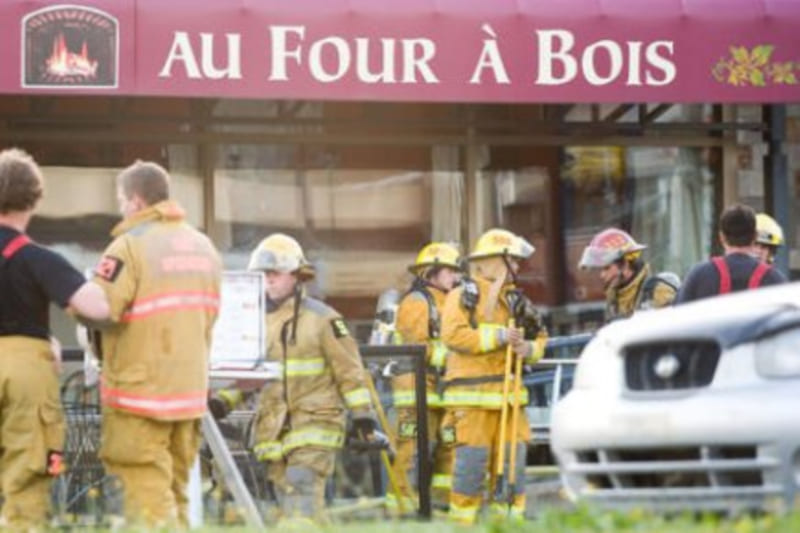 Another fire in Sherbrooke restaurant Au four à bois