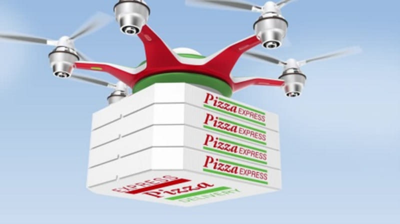 A pizza by drone, for when?