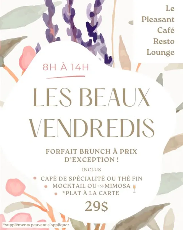 Image event Le Pleasant Café