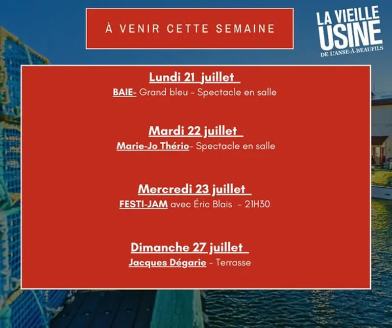 Image event La Vieille Usine de l'Anse-à-Beaufils