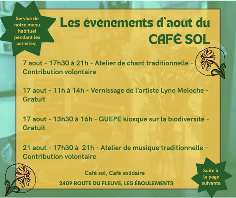 Image event Café Sol - Coop de solidarité