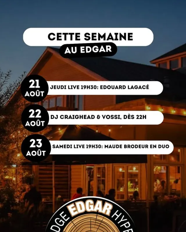 Image event Edgar Hyperlodge Bromont | Microbrasserie - Restaurant - Bar