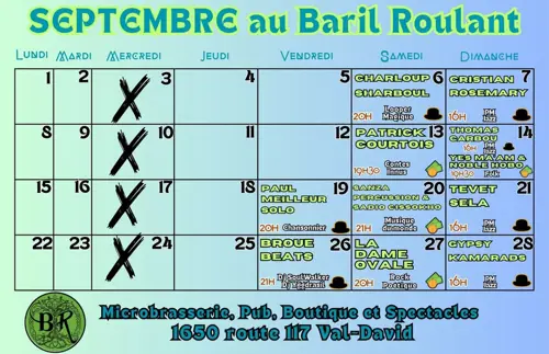 Image event Le Baril Roulant - Microbrasserie / Pub Val-David