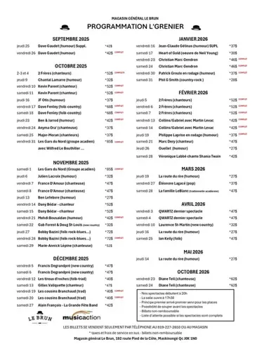 Image event Le Magasin général Le Brun- Salle de spectacles