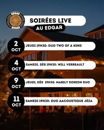 Image event Edgar Hyperlodge Bromont | Microbrasserie - Restaurant - Bar