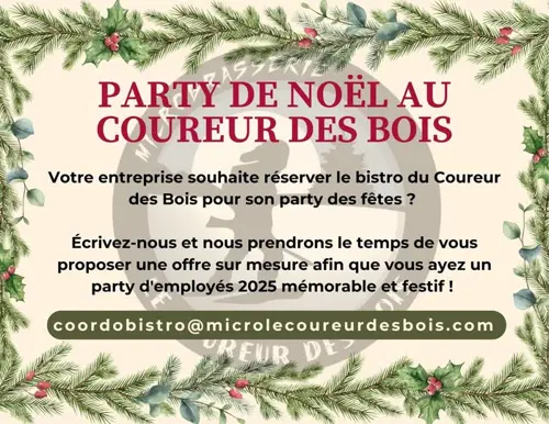 Image event Le Coureur des Bois - Microbrasserie (Pub)