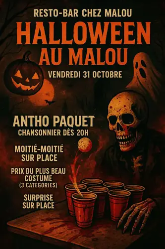 Image Ã©vÃ©nement Resto Bar Chez Malou de Saint-Zacharie Enr.