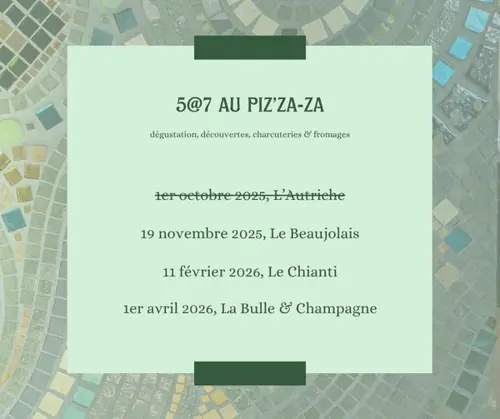 Image événement Piz'za-za – Restau | Bar à Vin