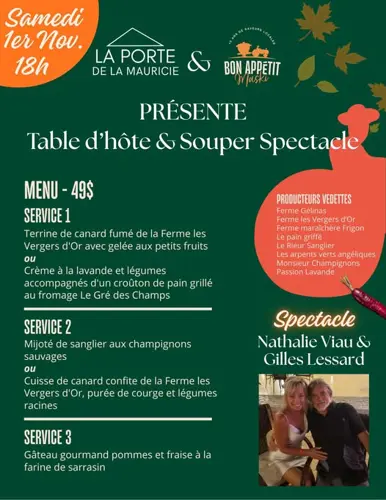 Image event Restaurant & Hotel La Porte de la Mauricie