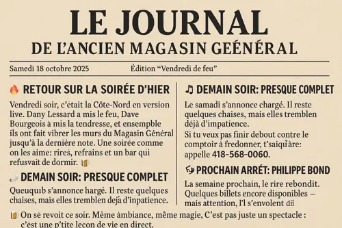 Image événement Resto-Pub Ancien Magasin Général