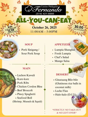 Image événement Cuisine Philippine Fernando