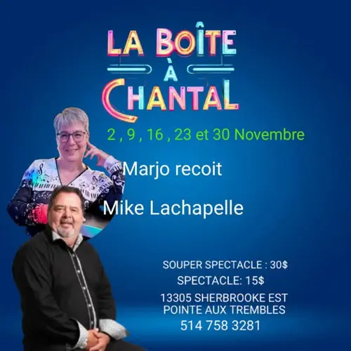 Image event Restaurant C la Boite à Chantal