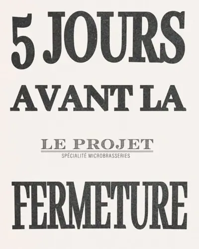 Image Ã©vÃ©nement Le Projet - Spécialité Microbrasseries