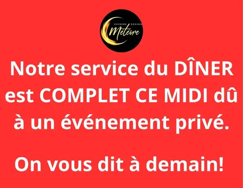 Image Ã©vÃ©nement Cuisine Fusion Météore