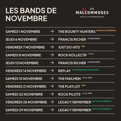 Image event Les Maltcommodes (Resto par Brasserie MaltCo)