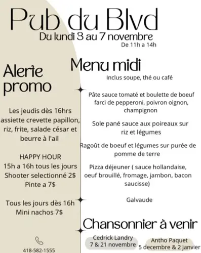 Image event Pub du Blvd