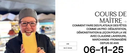 Image event Yannick Fromagerie Québec