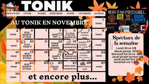 Image event Café-Bar Le Tonik