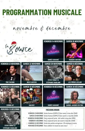 Image event La Source - Restaurant - Bar - Motel - Marina