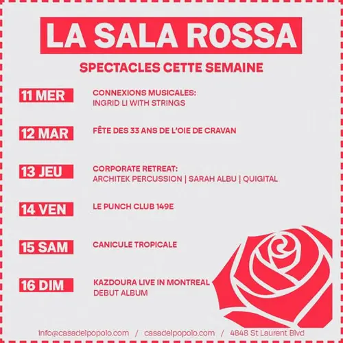 Image Ã©vÃ©nement La Sala Rossa