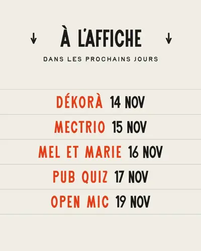 Image Ã©vÃ©nement Octave - Microbrasserie & Restaurant